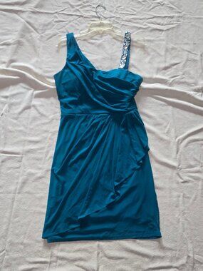 Blue Green Cocktail Dress